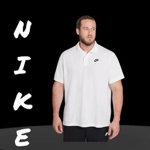 Nike sportswear Polo size XL white with black swoosh